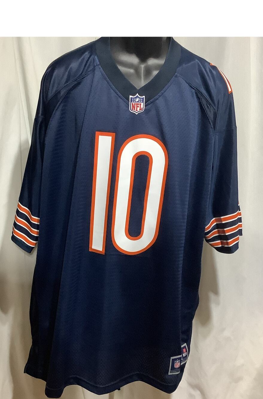 Chicago Bears NFL Pro Line Mitchell Trubisky 10 Jersey Mens 2XL Navy Blue Mesh